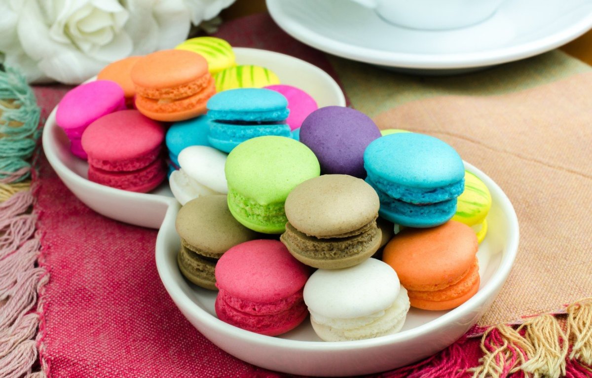 Разноцветное печенье Macarons