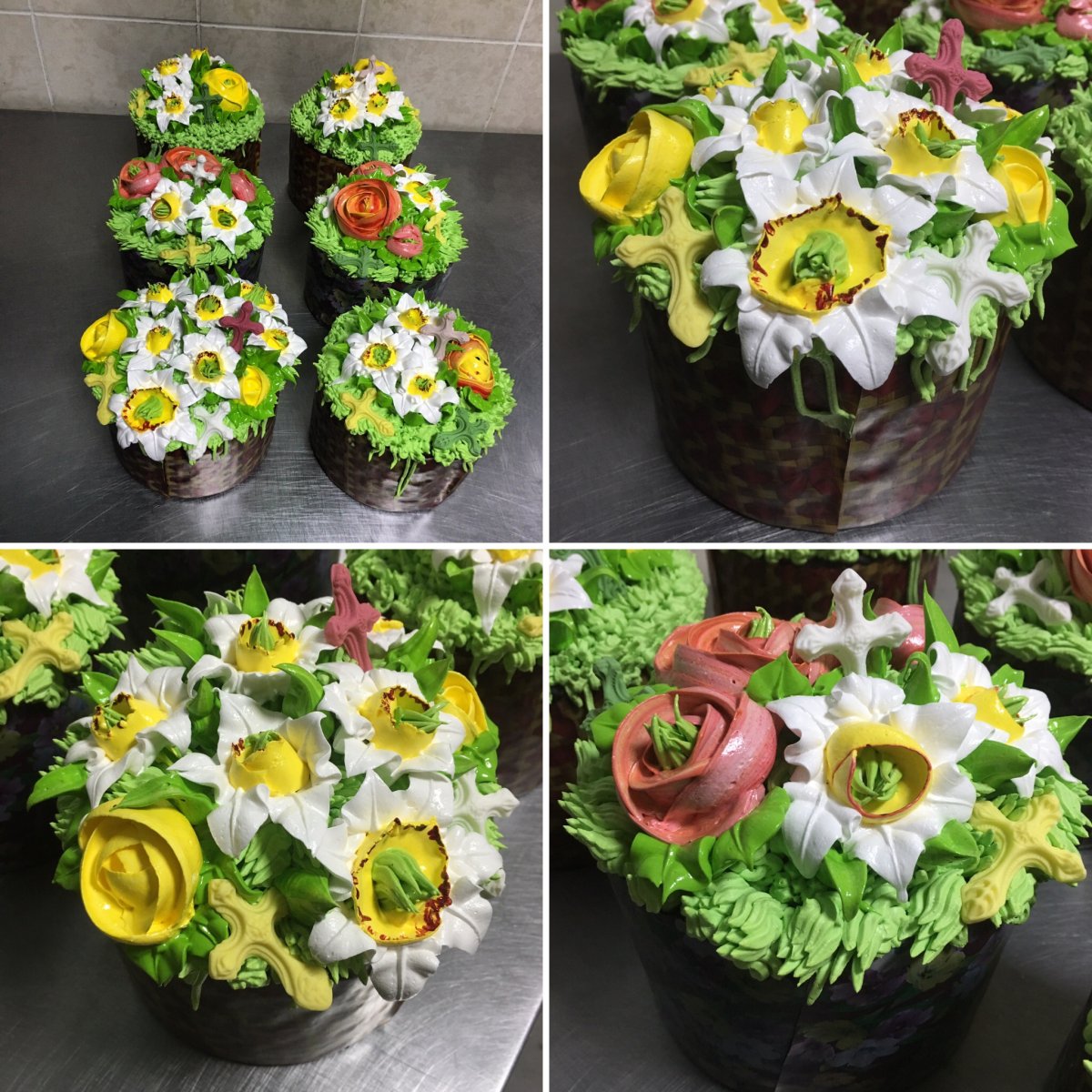 Швейцарская меренга для куличей