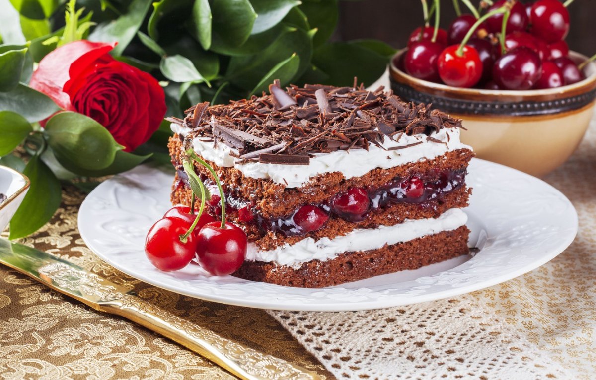 Торт "чёрный лес" (Black Forest Cake)