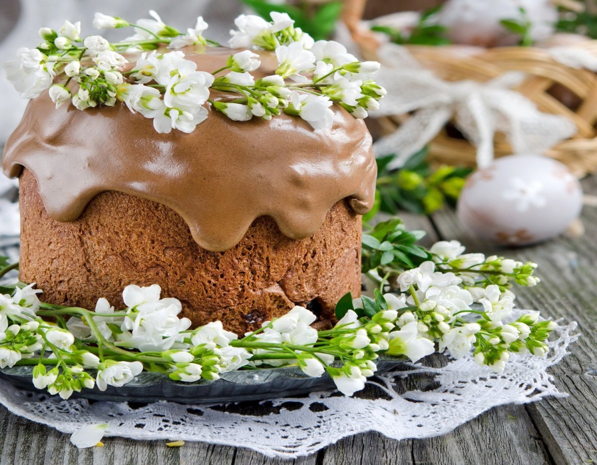 Пасхальный кулич декор