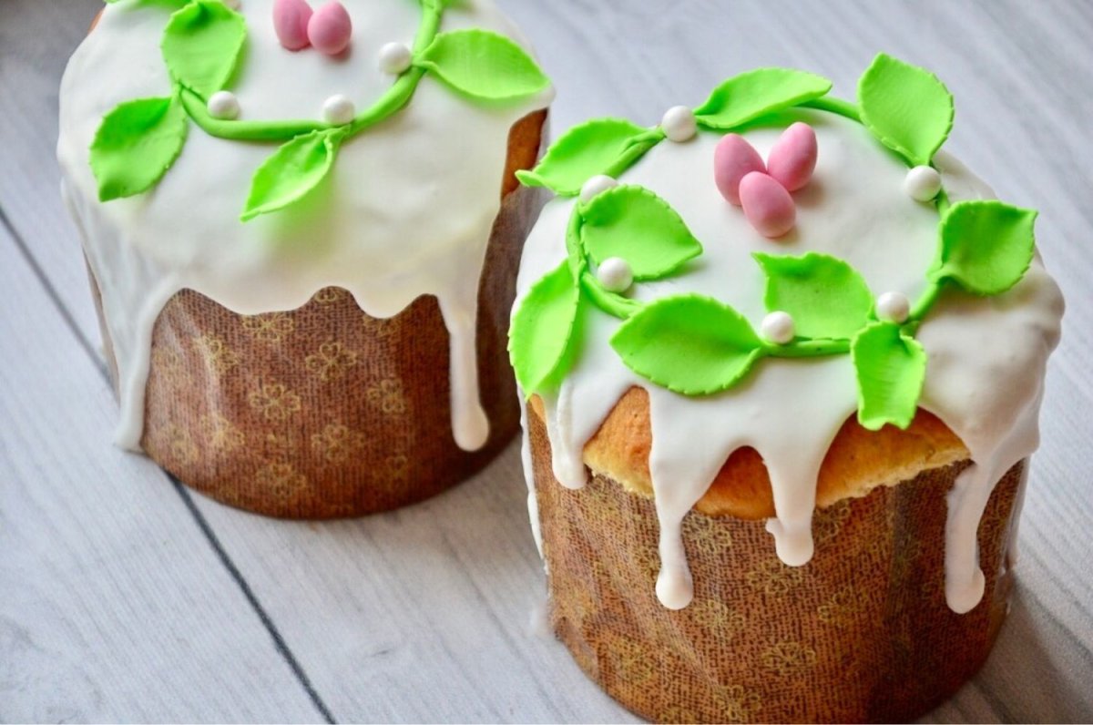 Пасхальный кулич декор