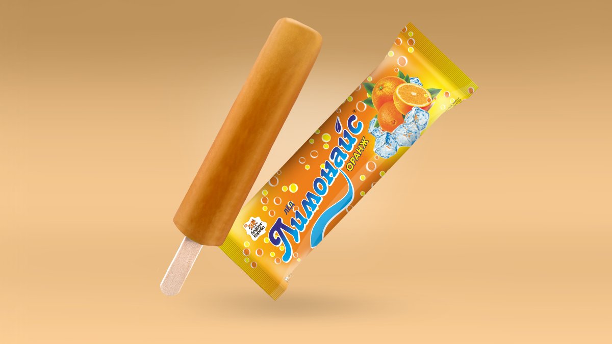 Фруктовый лед апельсин