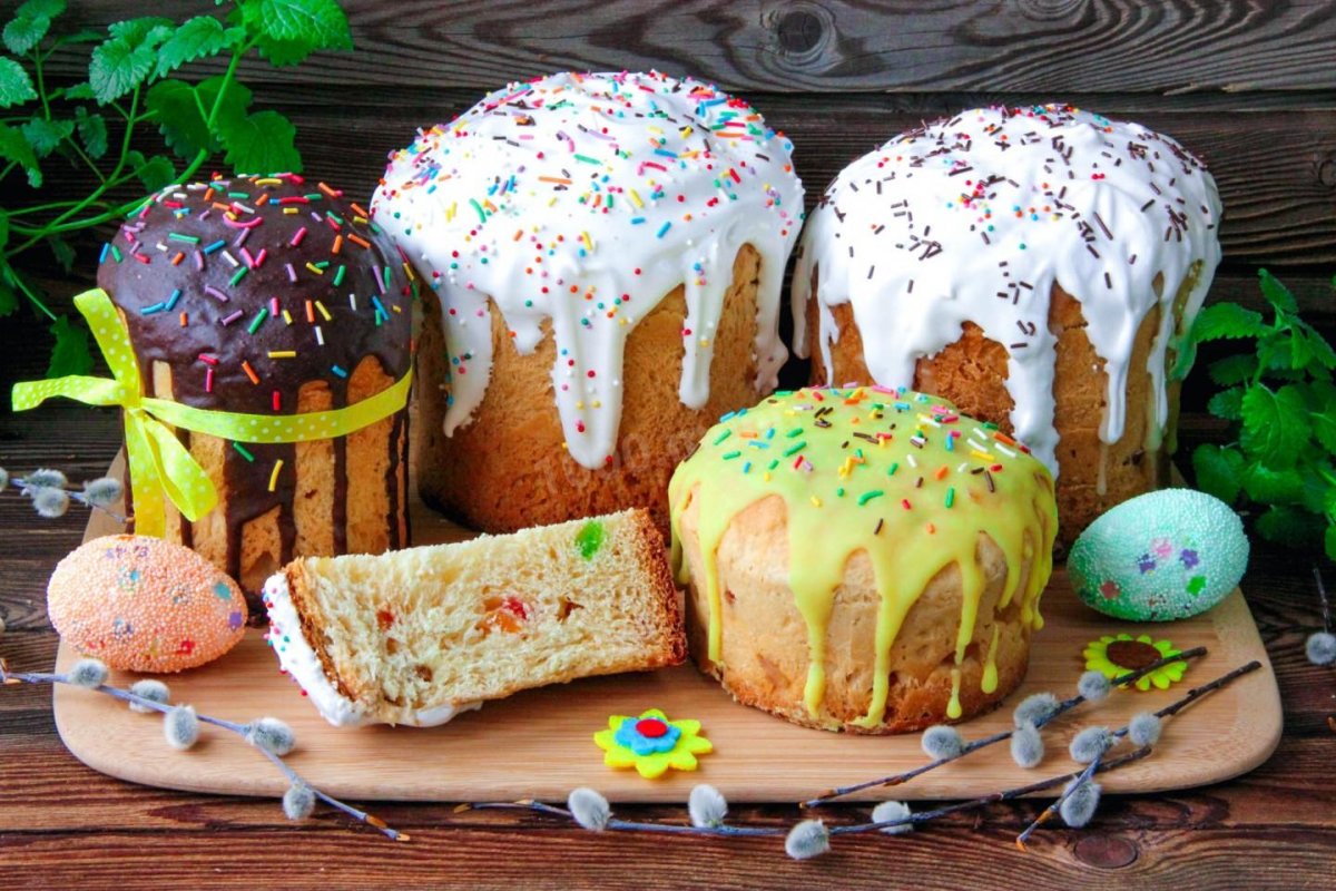 Кулич с цыпленком