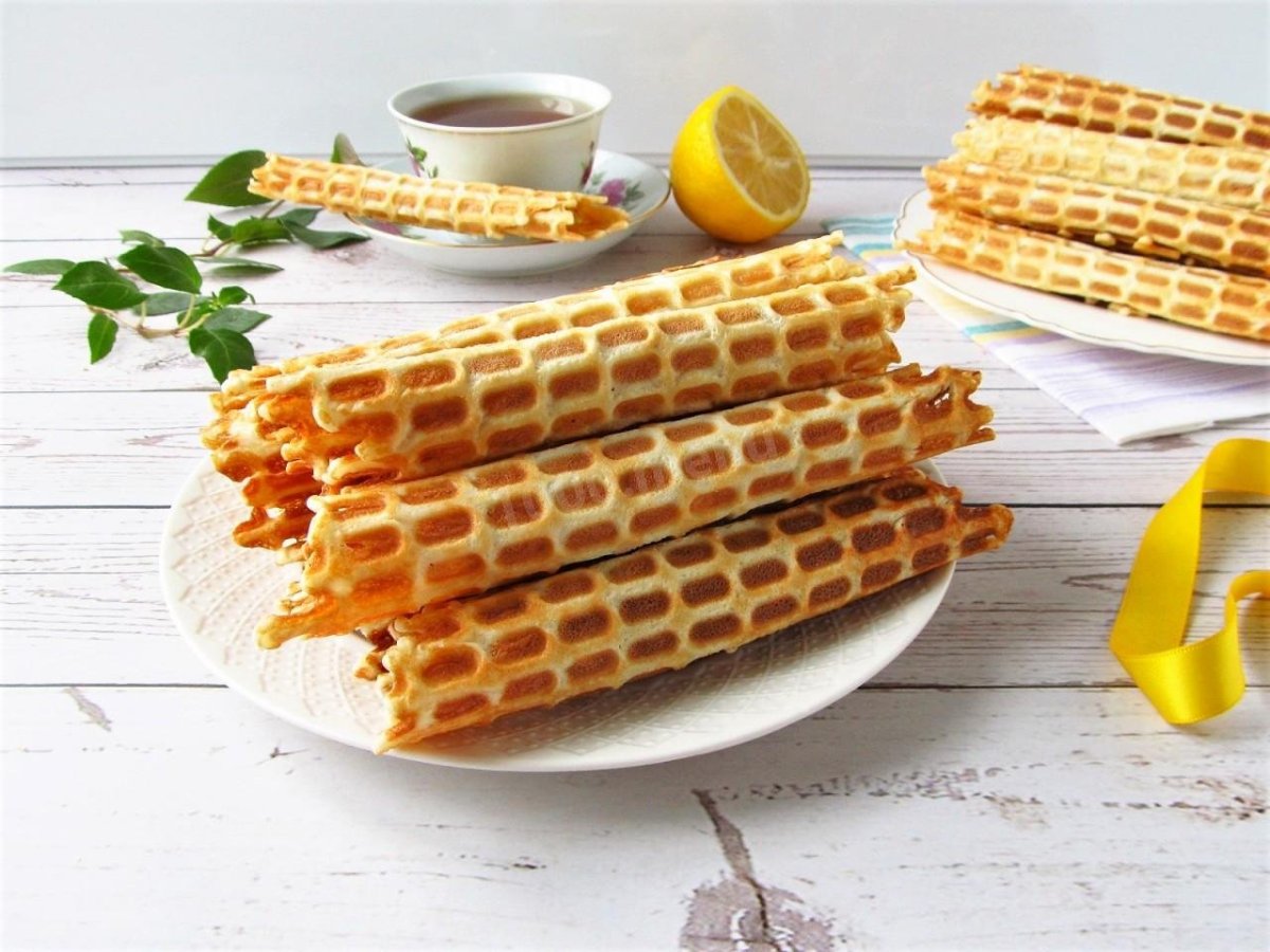 Вафли в вафельнице