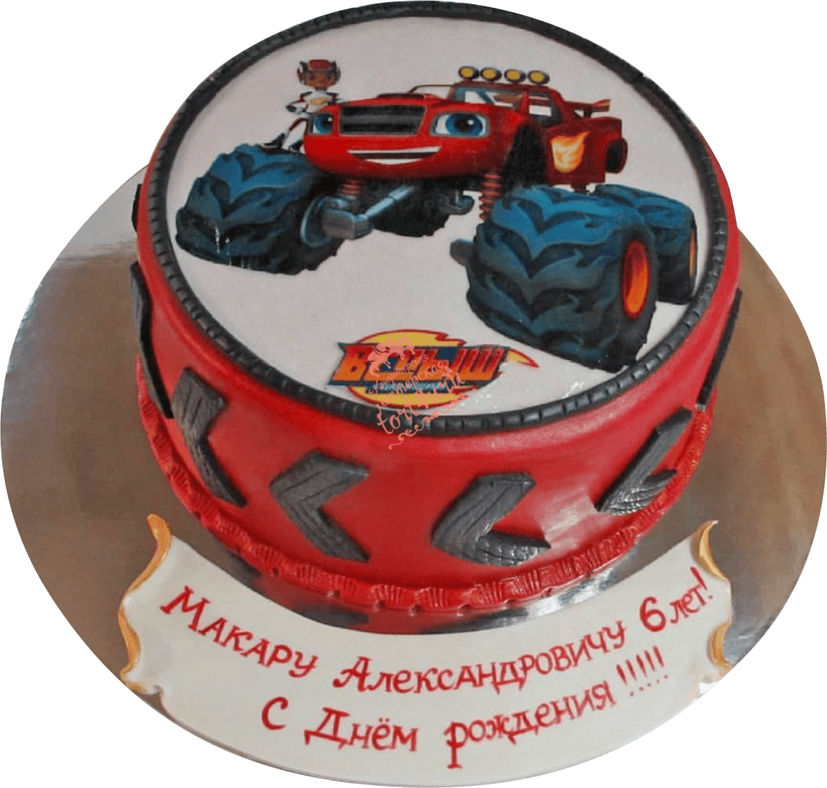 Торт Вспыш с леденцами