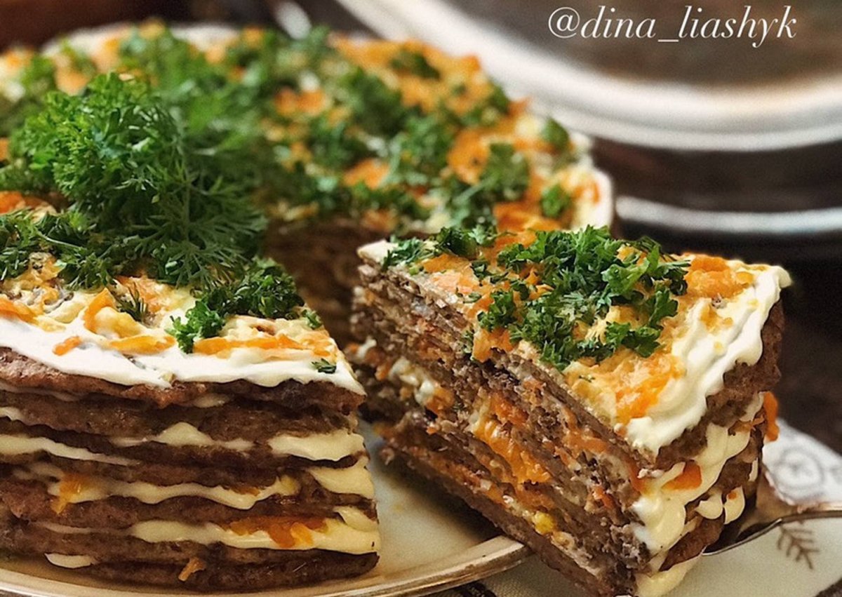 Юлия Высоцкая печеночный торт