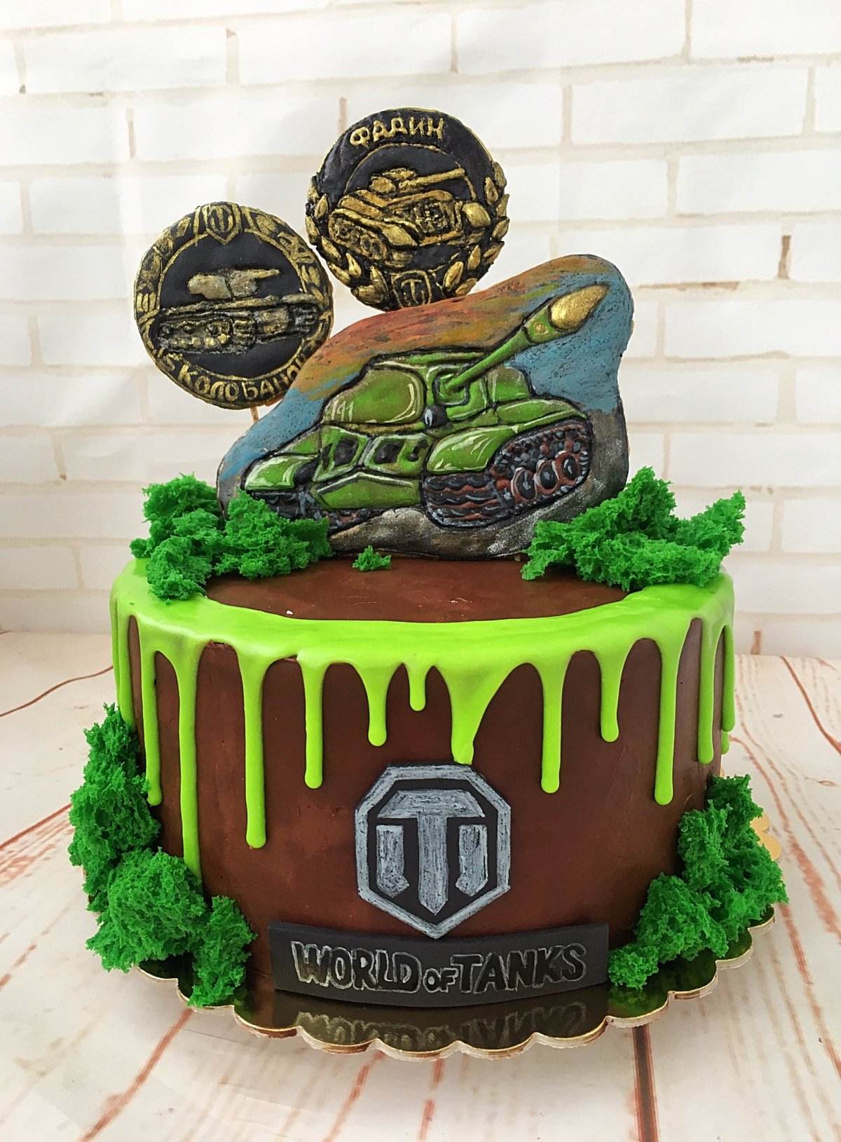 Мужской торт World of Tanks