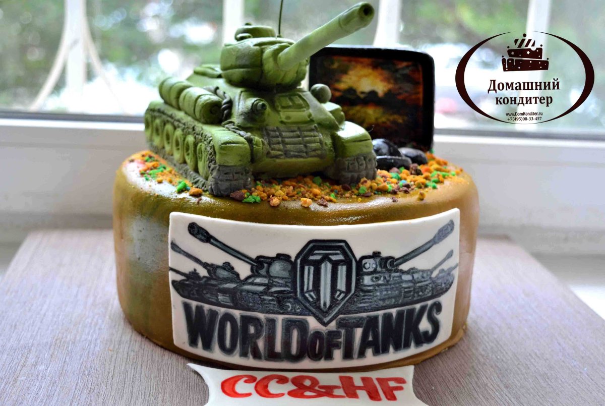 Торт с танком т26