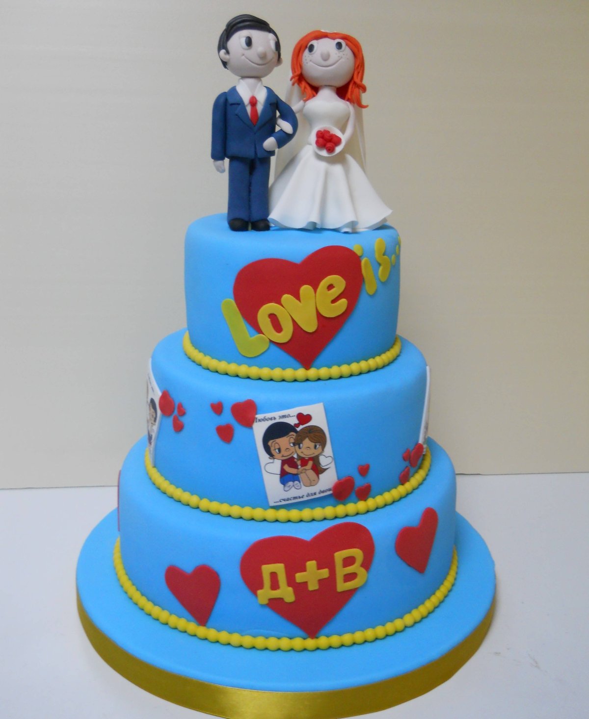 Фигурки на свадебный торт Love is