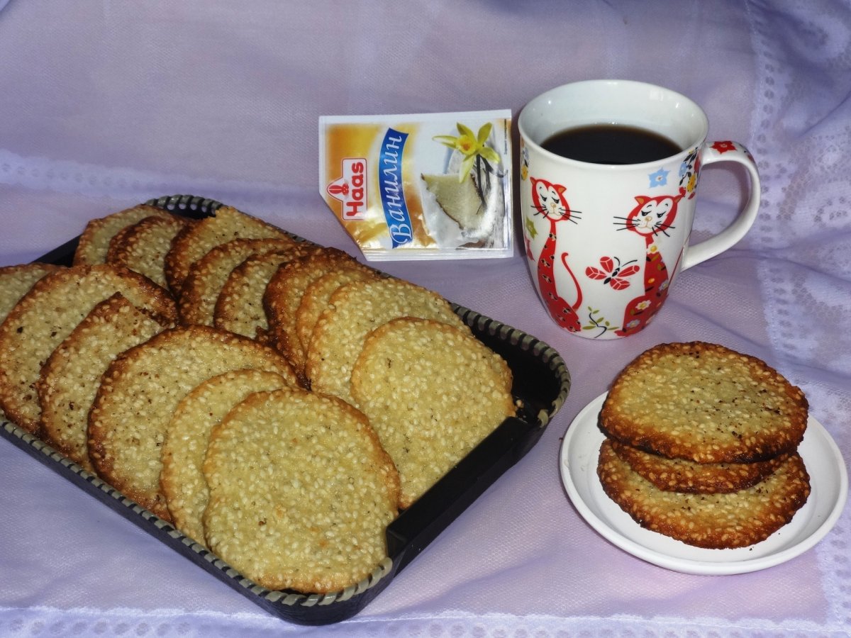 Печенье сезам с кунжутом