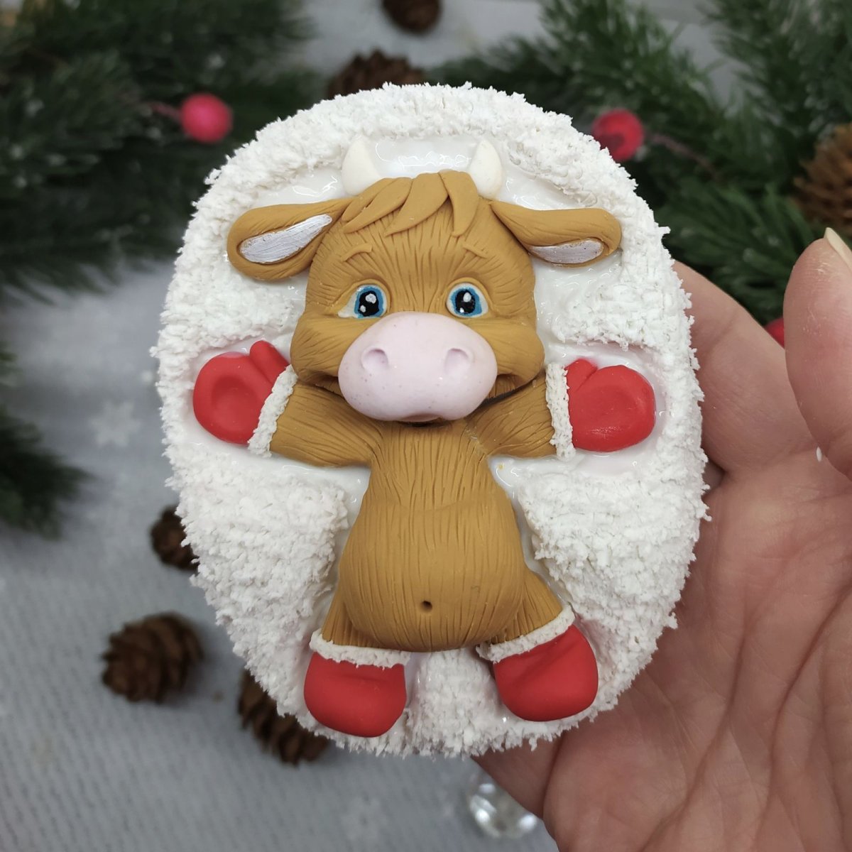 Пряник бычок на новый год