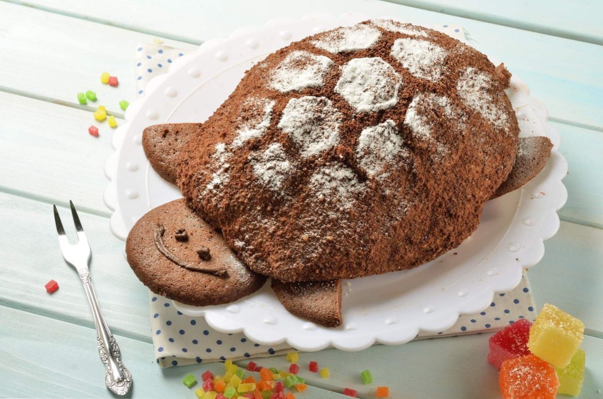 Торт черепашка классический