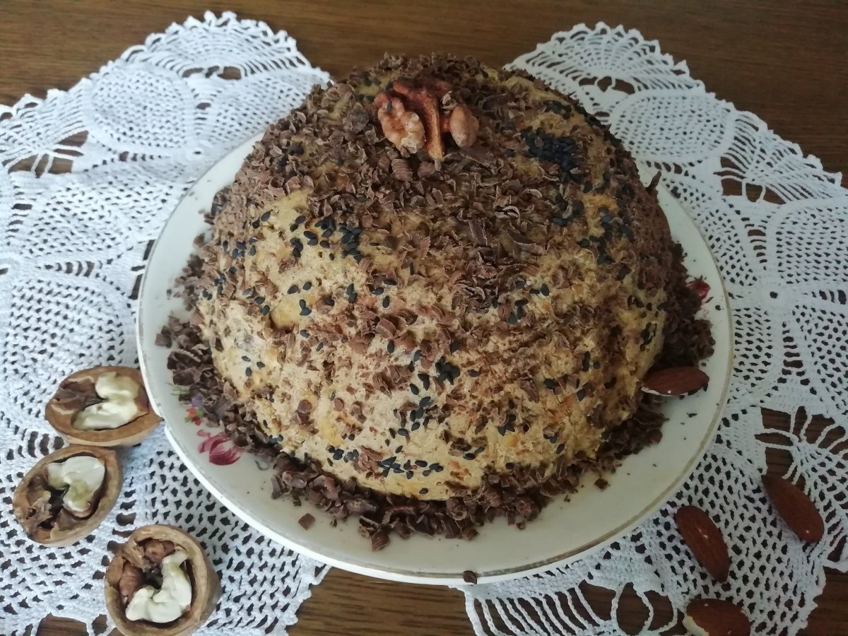 Блинный торт с заварным кремом