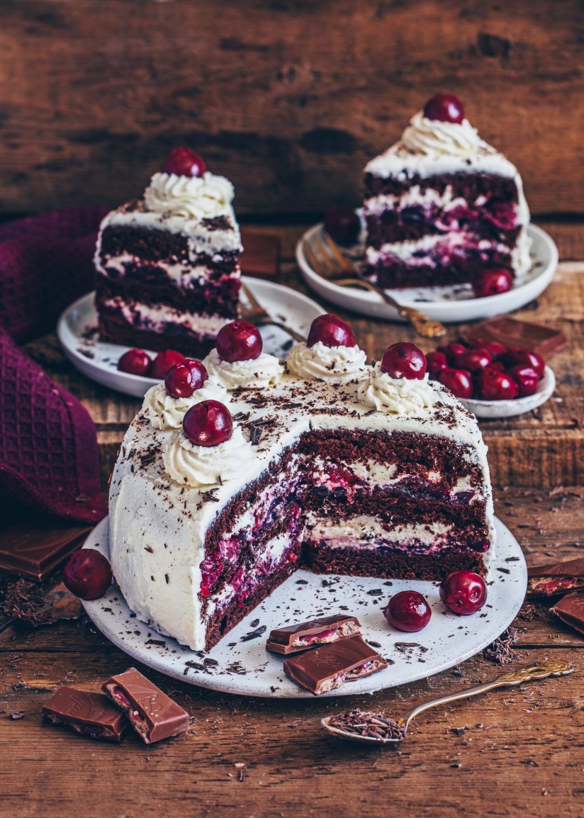 Шварцвальдский вишневый торт Schwarzwälder Kirschtorte