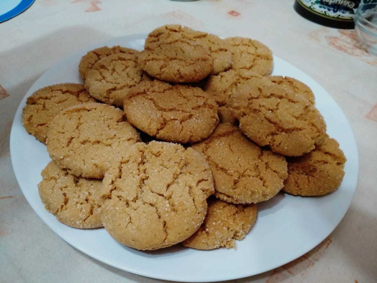 Белые печеньки круглые
