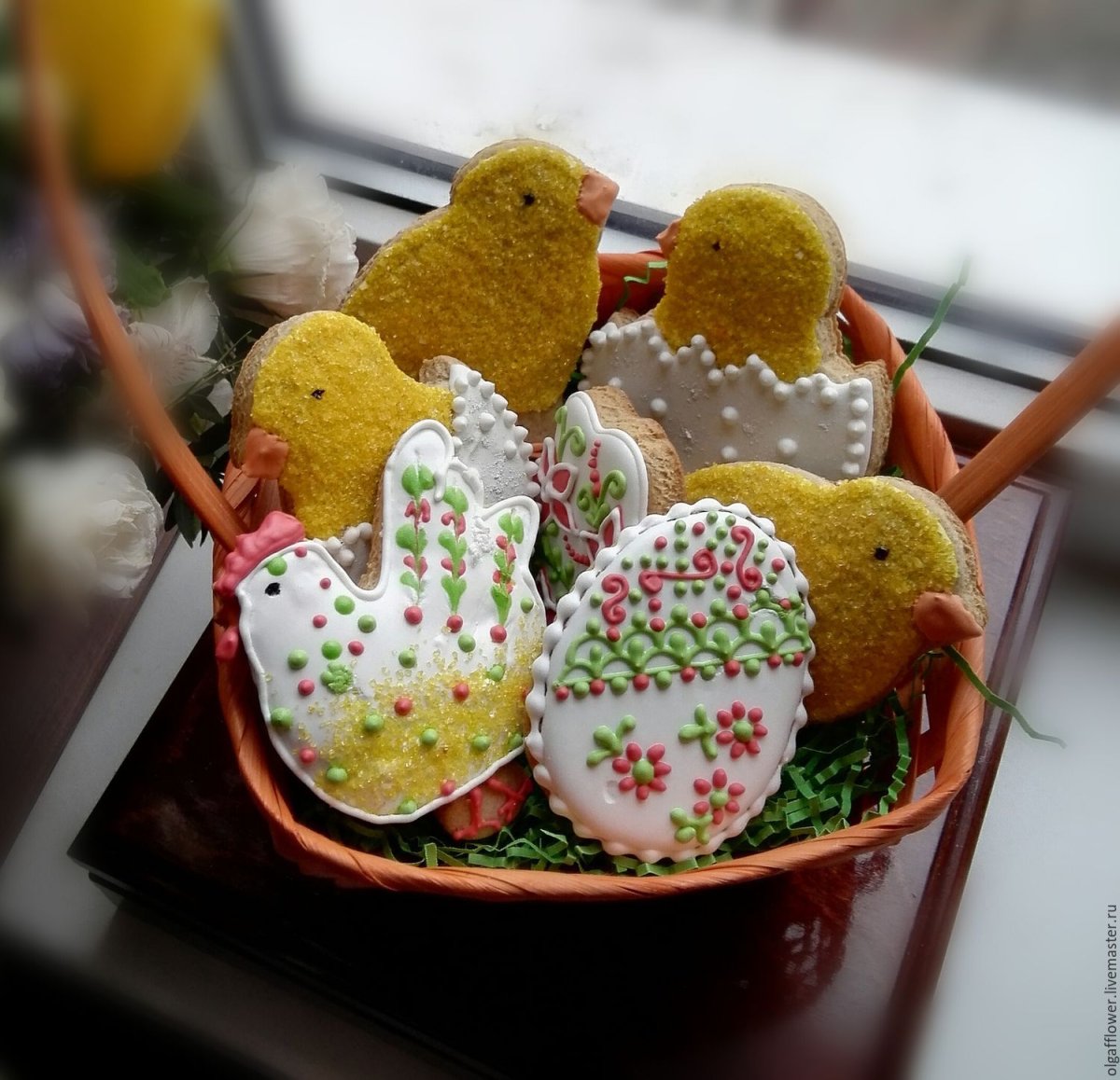 Пасхальное печенье цыпленок