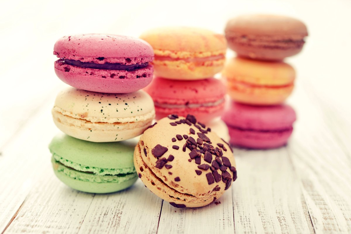 Разноцветное печенье Macarons