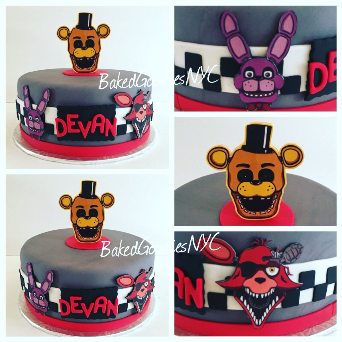 Торт Five Nights at Freddy's на день рождения 12