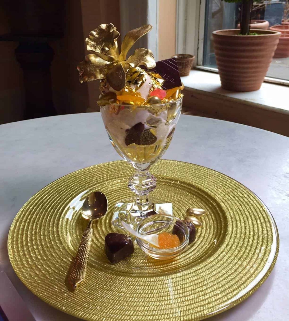 Golden Opulence Sundae