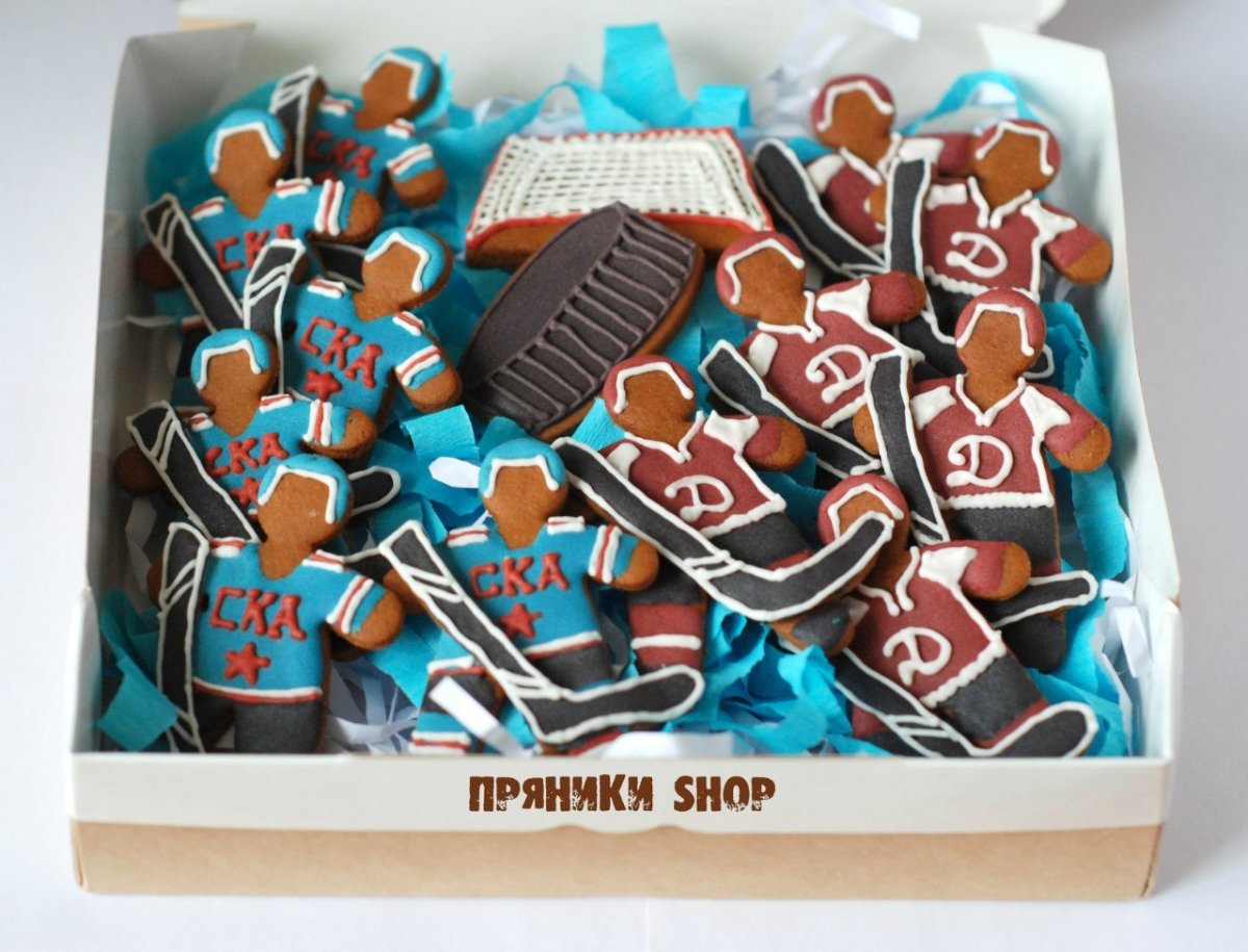 Имбирные пряники хоккей