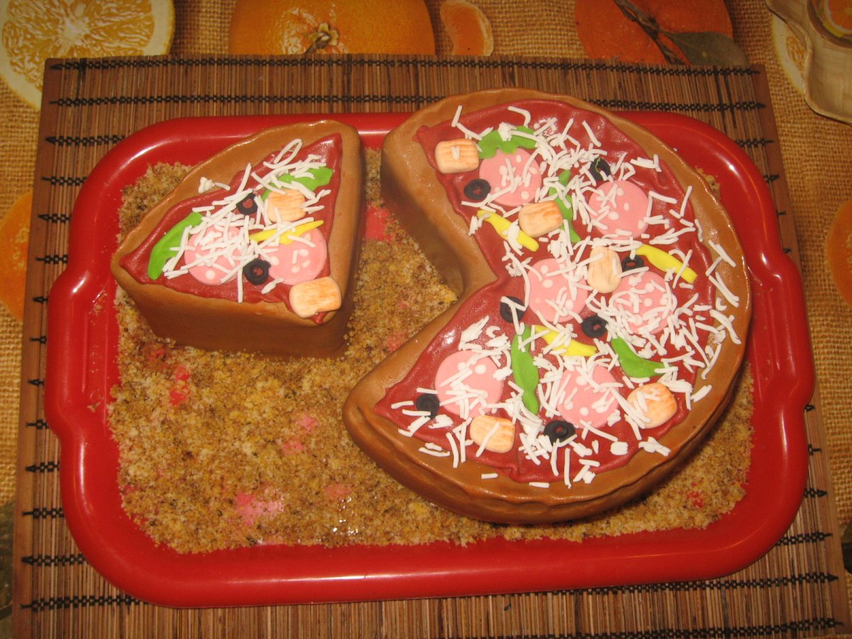 Торт пицца
