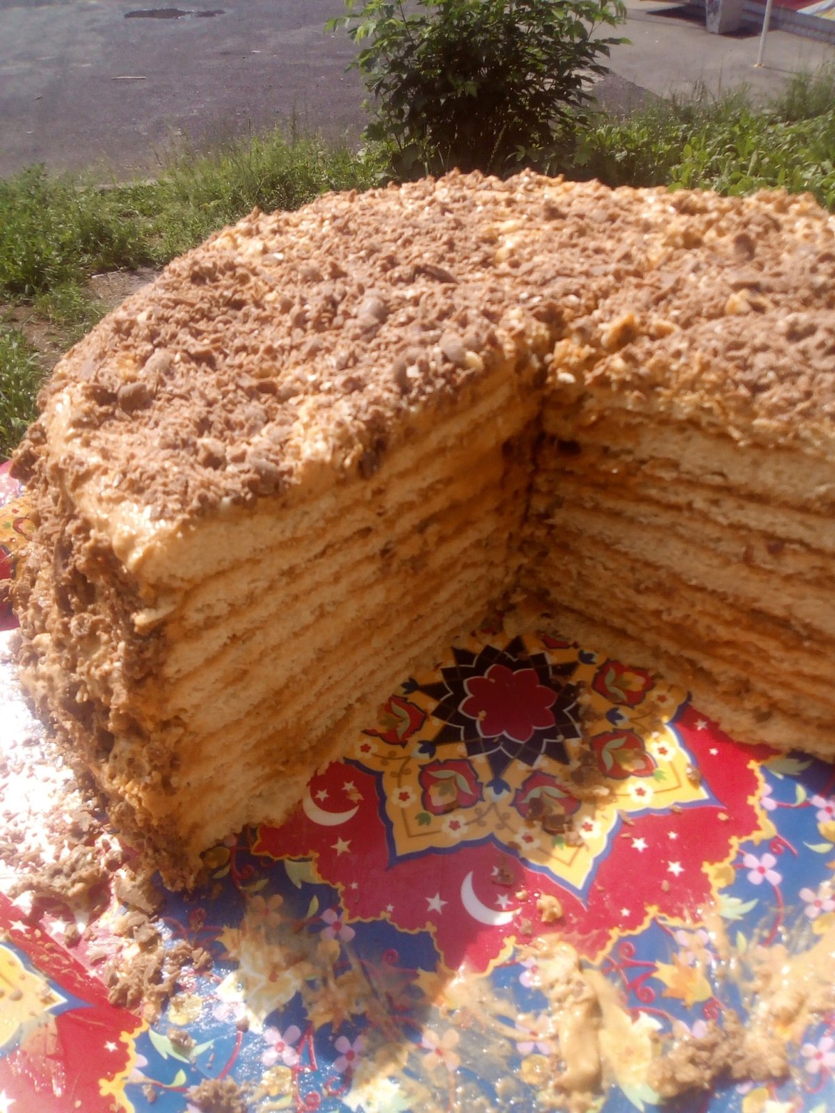 Торт Микадо с клубникой