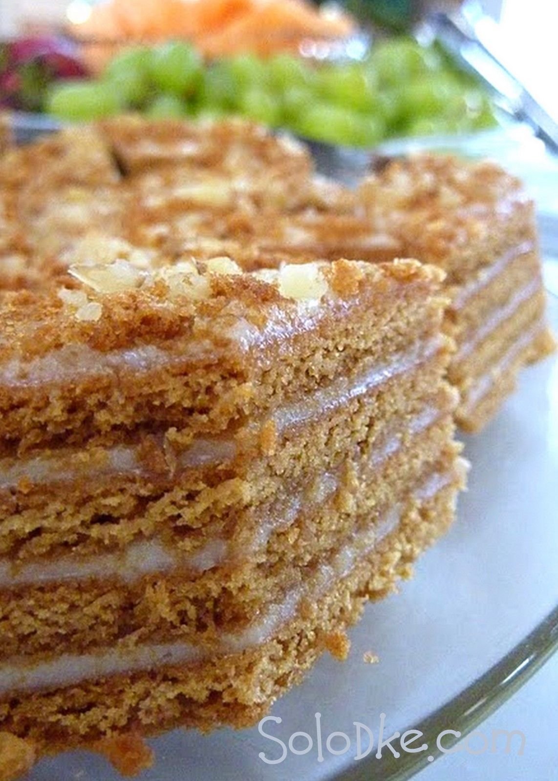 Медовый торт с творожным сыром