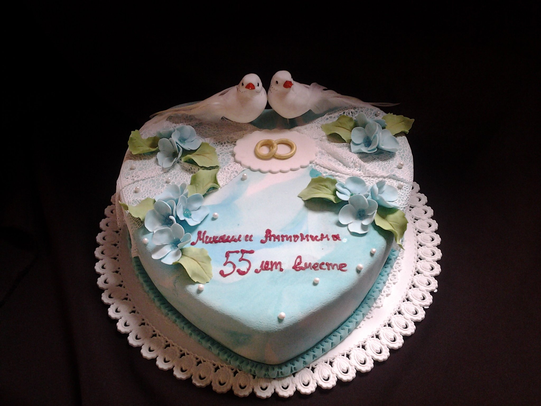 Торт на годовщину родителей. Торт на ситцевую свадьбу. Торт на годовщину. Торт на годовщину свадьбы 45 лет. Торт на бриллиантовую свадьбу.