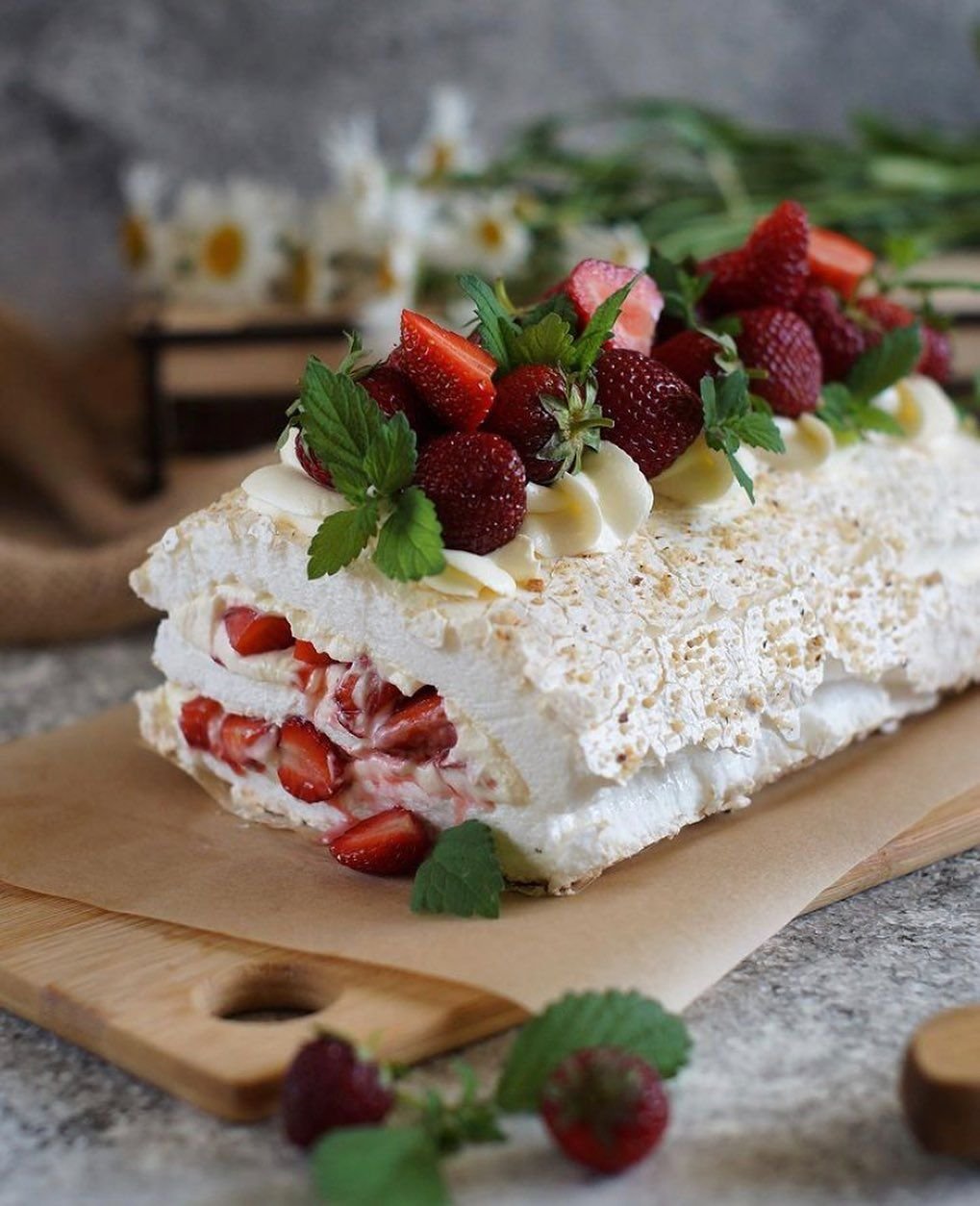 Торт из меренговых коржей