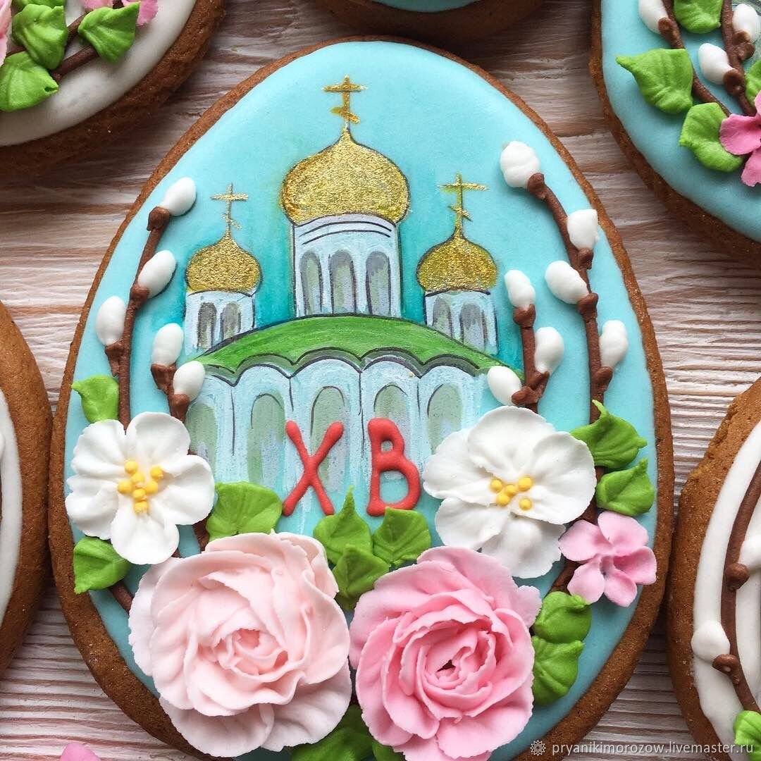 Пряничные топперы на Пасху