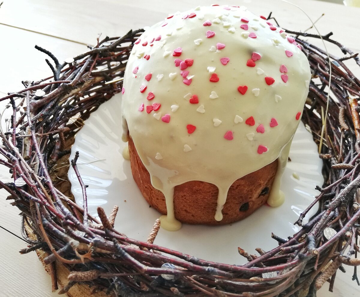 Кулич голубой