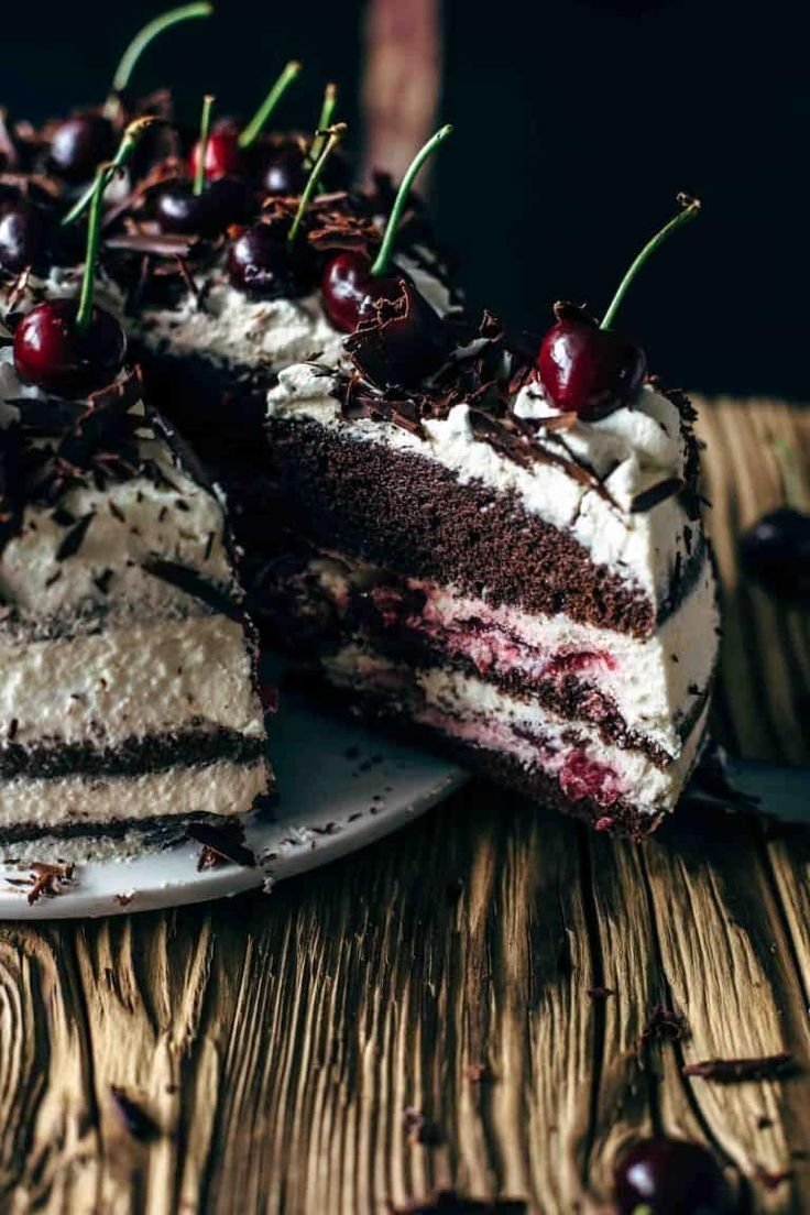 Торт "чёрный лес" (Black Forest Cake)