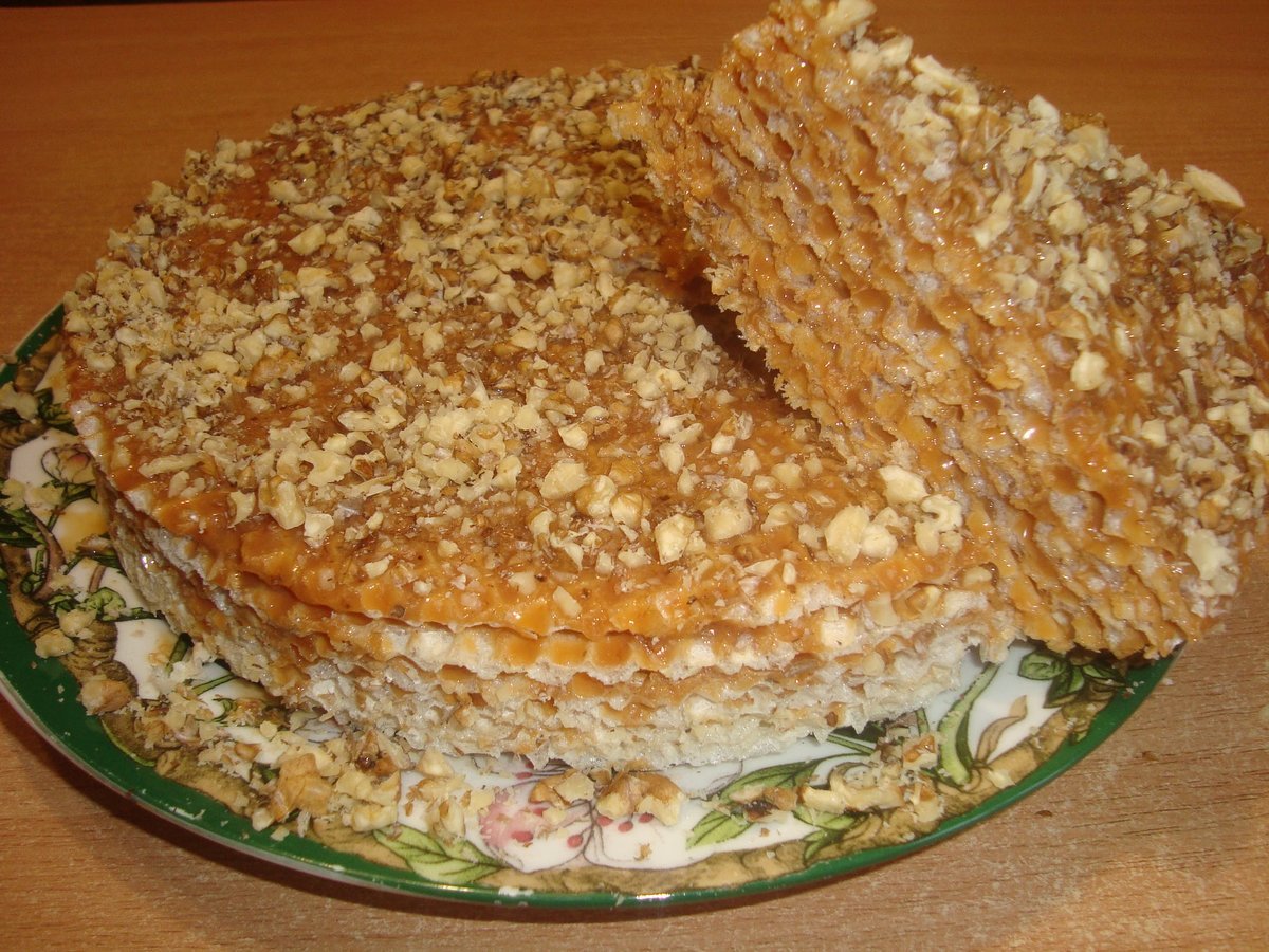 Советский вафельный торт