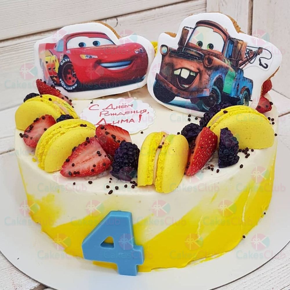 Торт молния Маккуин на 5 лет