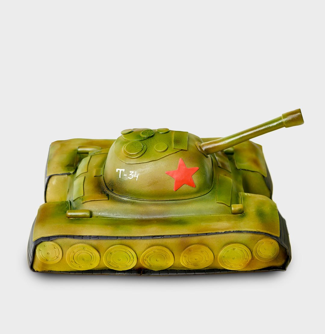 Конфетный торт танк