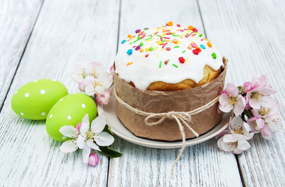 Кулич и яйца