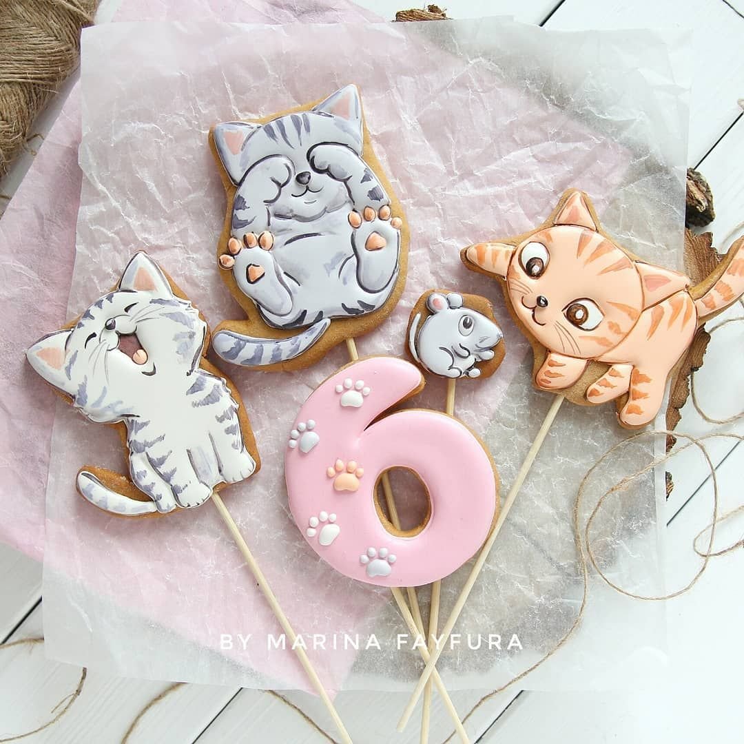 Имбирный пряник котик