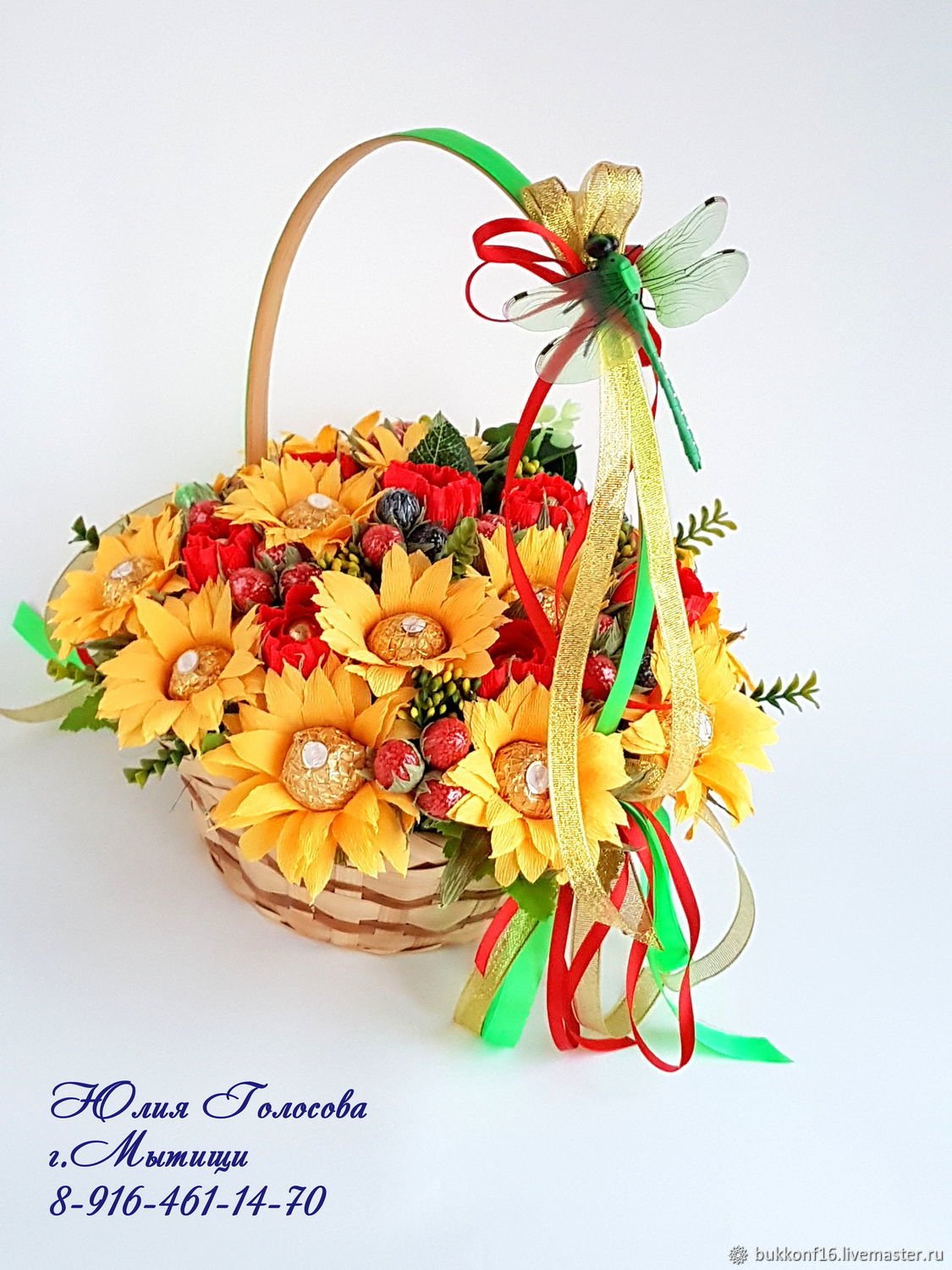 Корзинка с розами