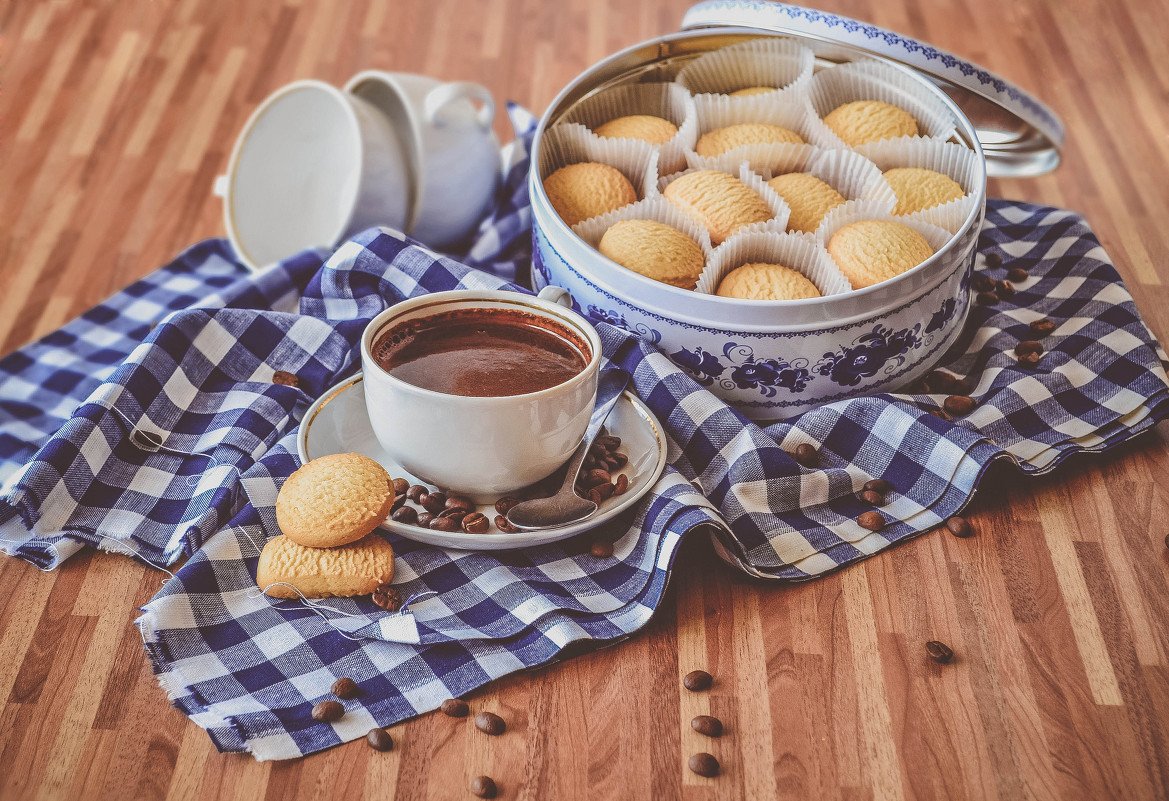 Кофе с печеньками