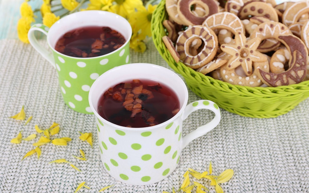 Чай с печеньками