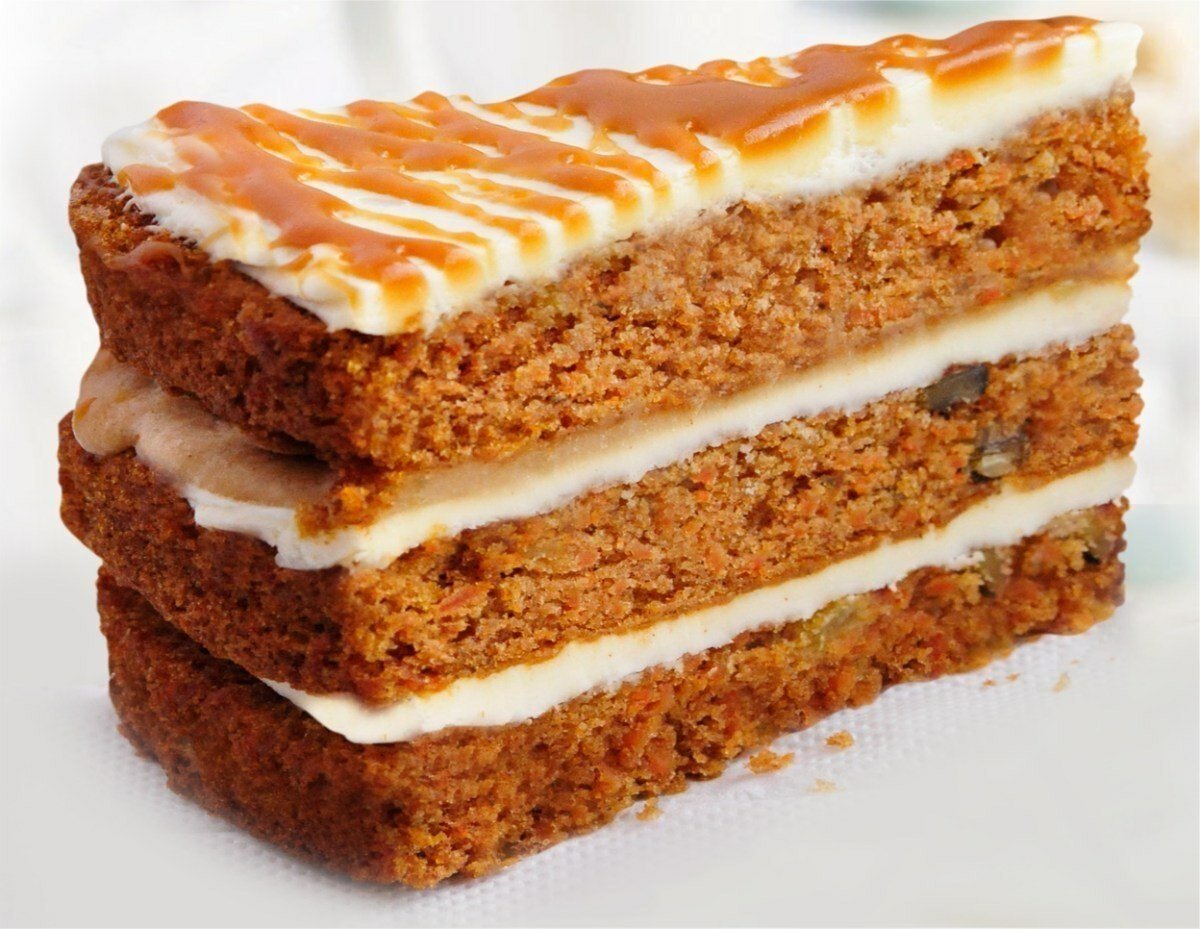 Торт Кузина Карамельный с арахисом
