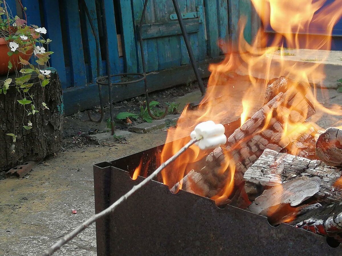 Marshmallow еда для костра