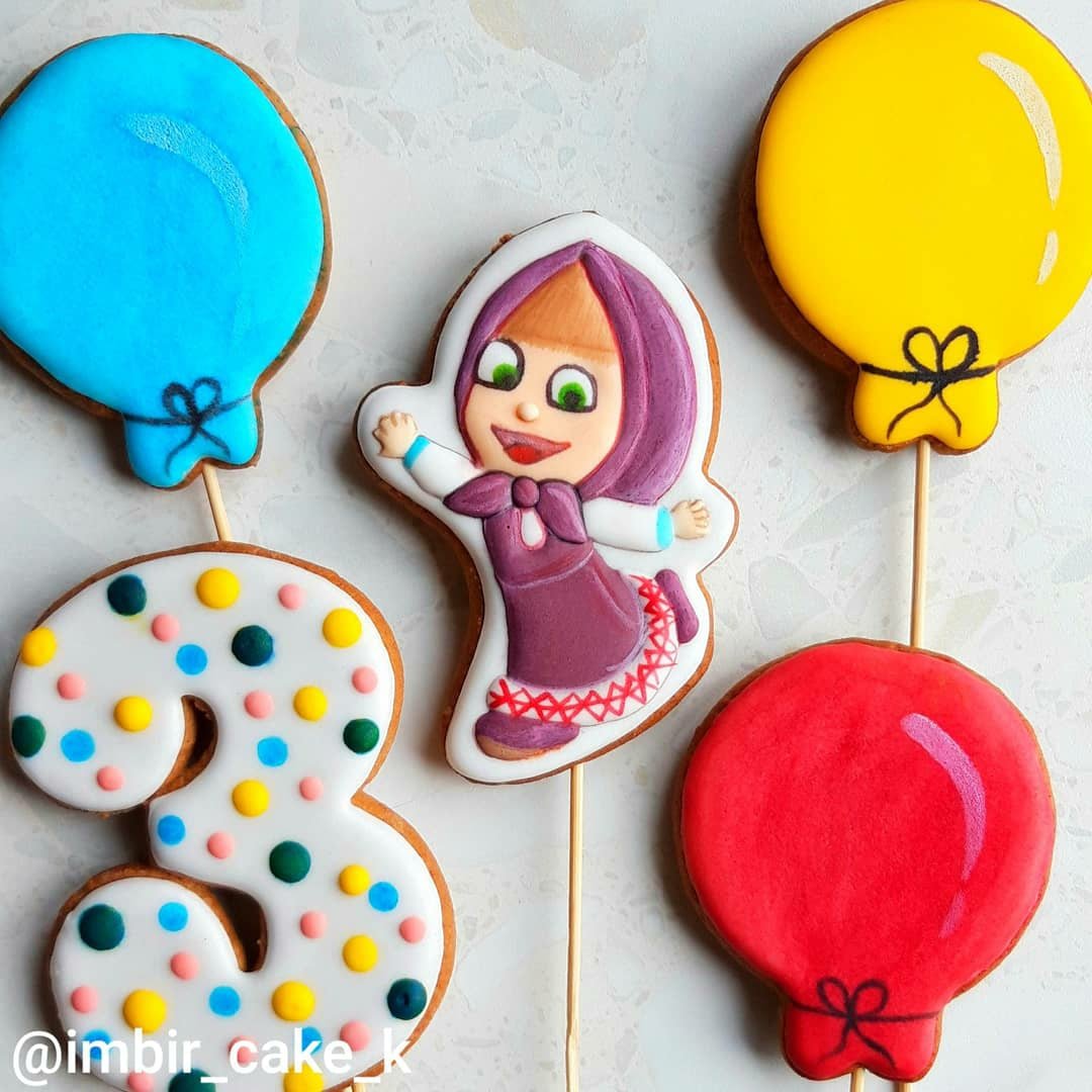 Имбирные пряники Маша и медведь
