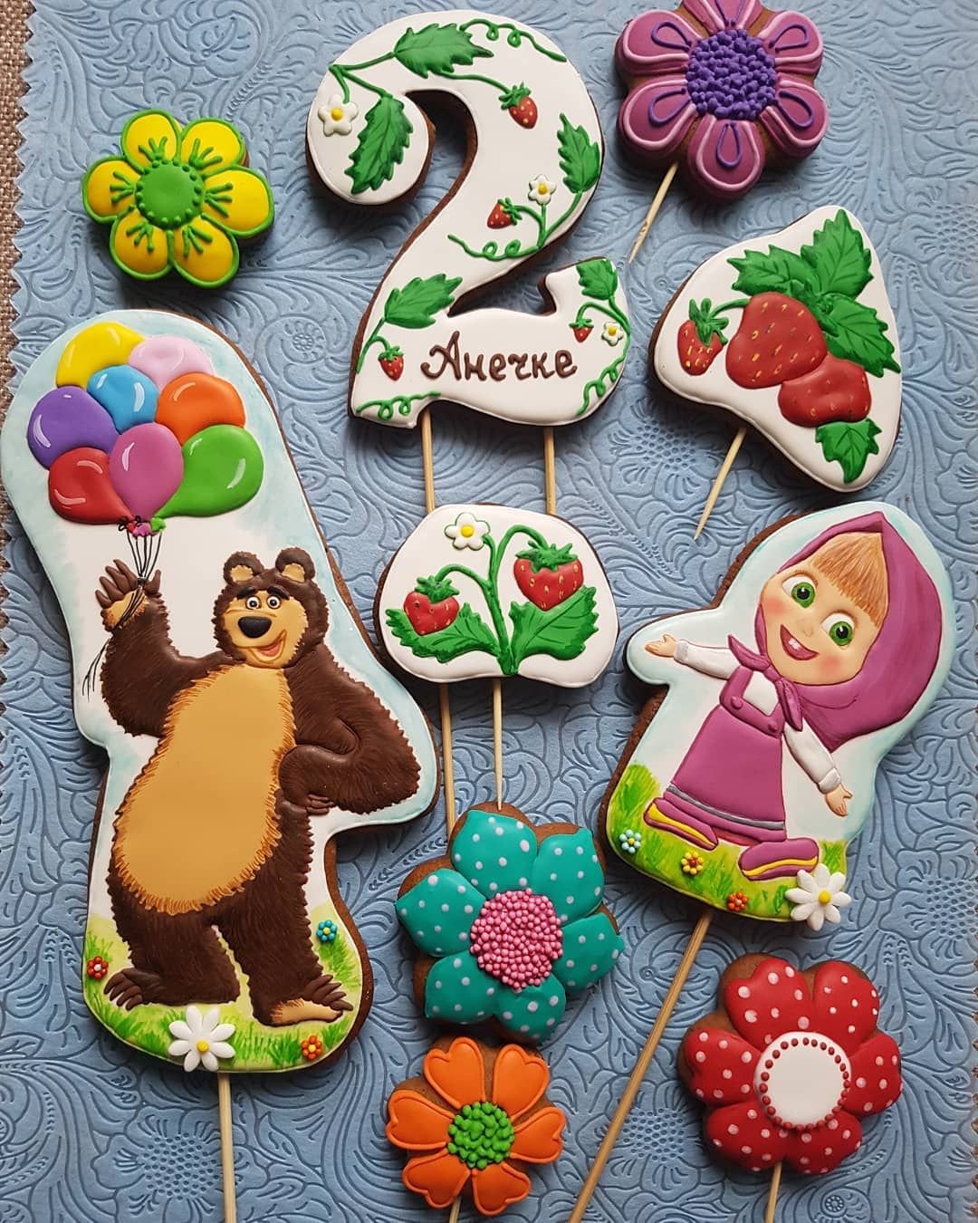 Имбирные пряники Маша и медведь