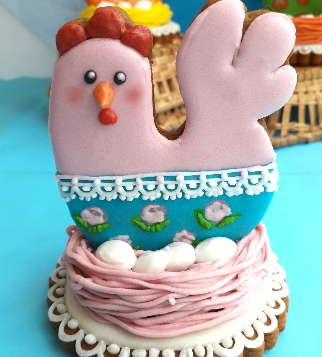 Пряничные пасхальные курочки