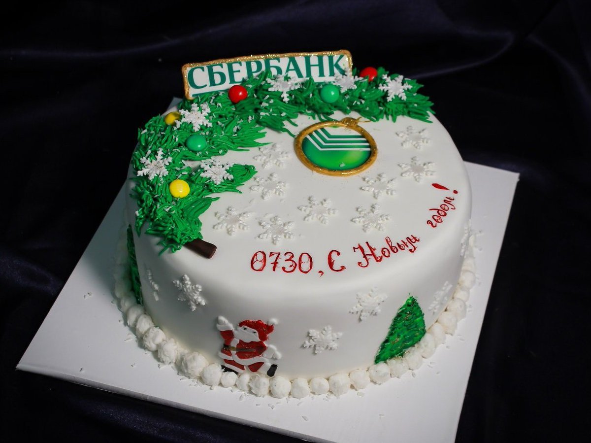 Торт на новогодний корпоратив