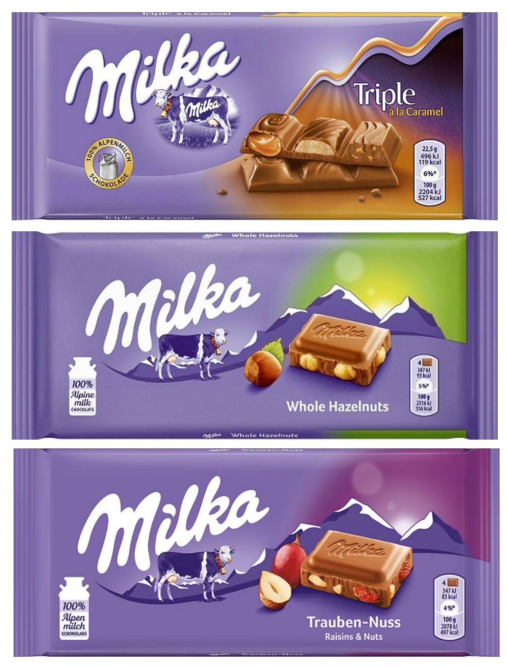 Много шоколадок Милка