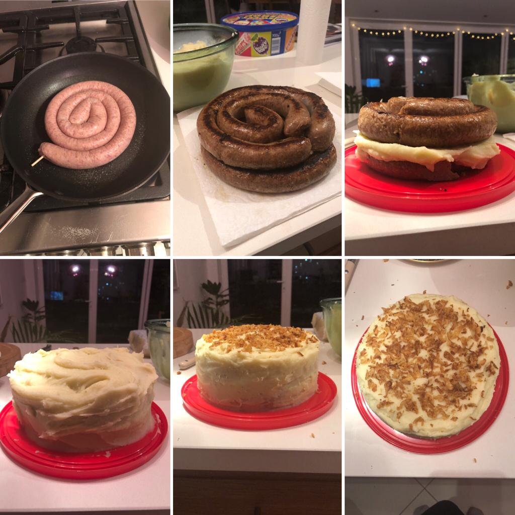 Мясной торт