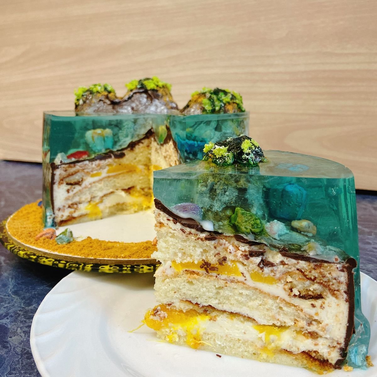 Торт океан с желе