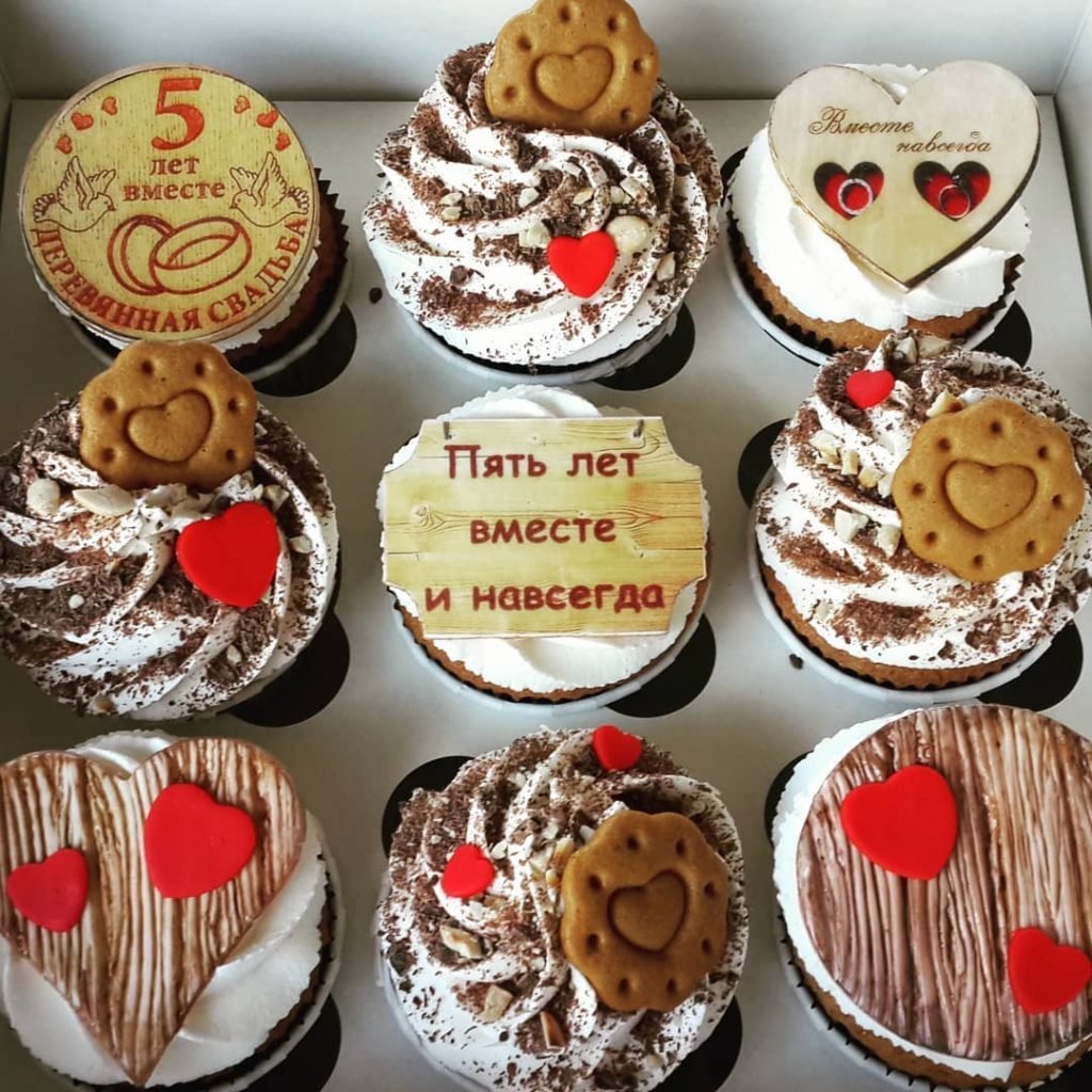 Капкейки на юбилей свадьбы